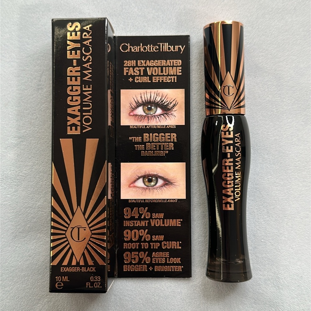 🎨 CHARLOTTE TILBURY | EXAGGER-EYES VOLUMIZING AND CURLING MASCARA